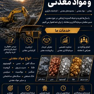 خرید و فروش معدن و مواد معدنی همراه با جذب سرمایه‌گذار