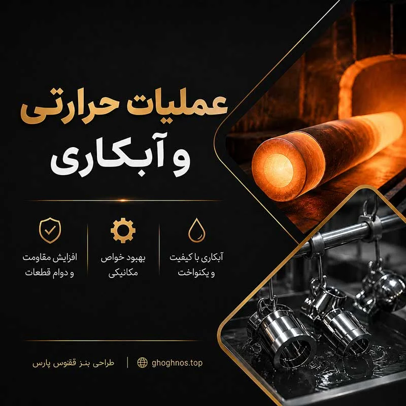 عملیات حرارتی و آبکاری در مشهد | سمانتاسیون، سختکاری و آنیل