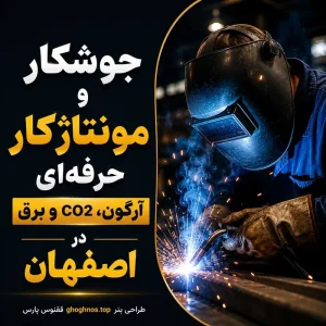 جوشکار و مونتاژکار حرفه‌ای آرگون، CO2 و برق در اصفهان